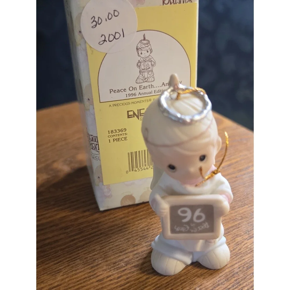 1996 Precious Moments Christmas Ornament Angel 183369‎